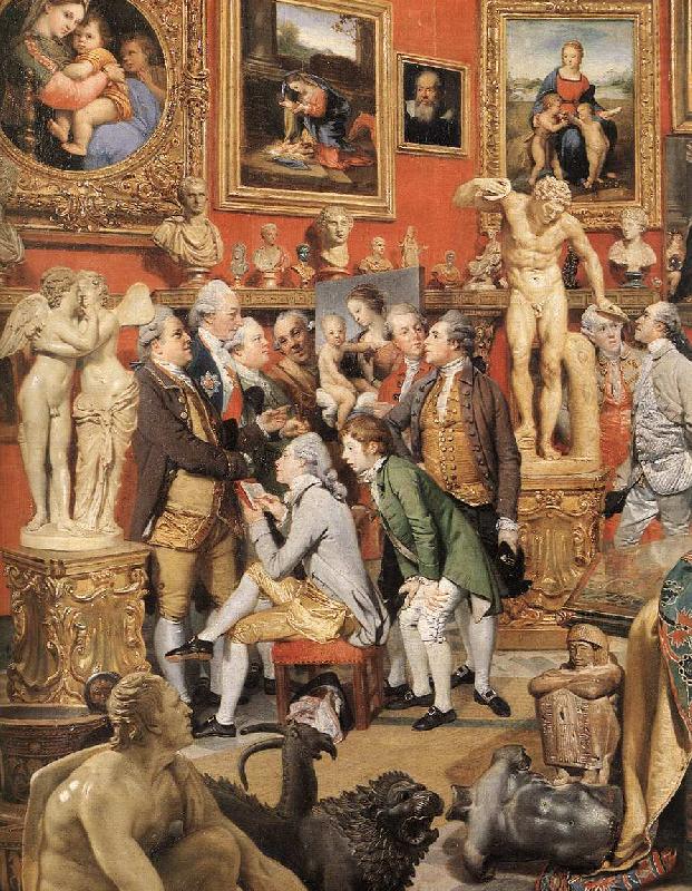ZOFFANY  Johann The Tribuna of the Uffizi (detail) oil painting picture